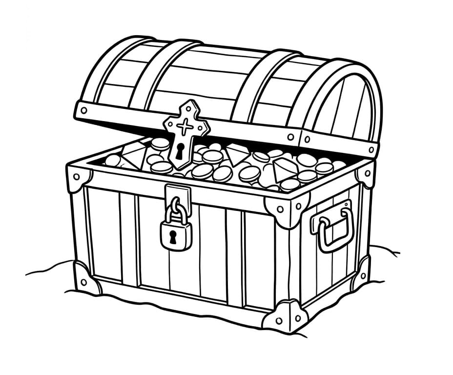 Kincsesláda színező