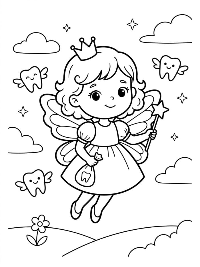 Fogtündér színező