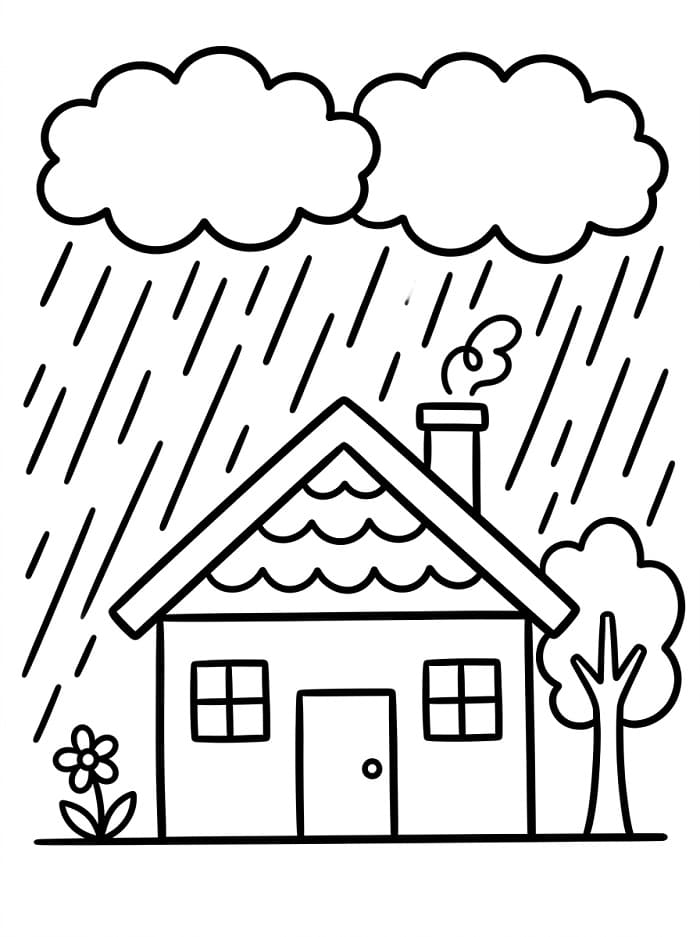 Ház az eső alatt