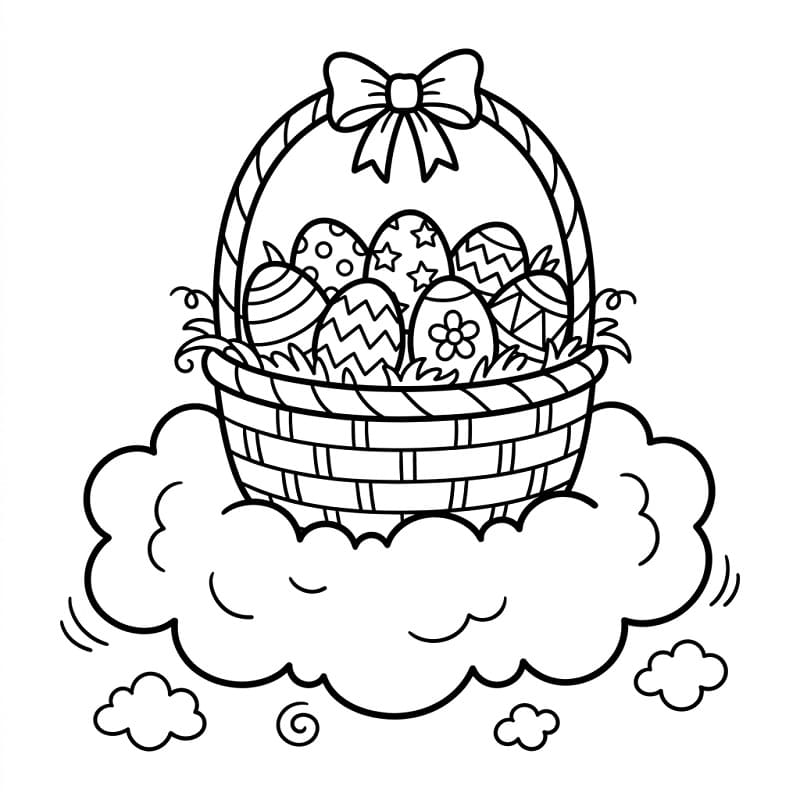 Húsvéti Kosár Ingyenes Nyomtatható
