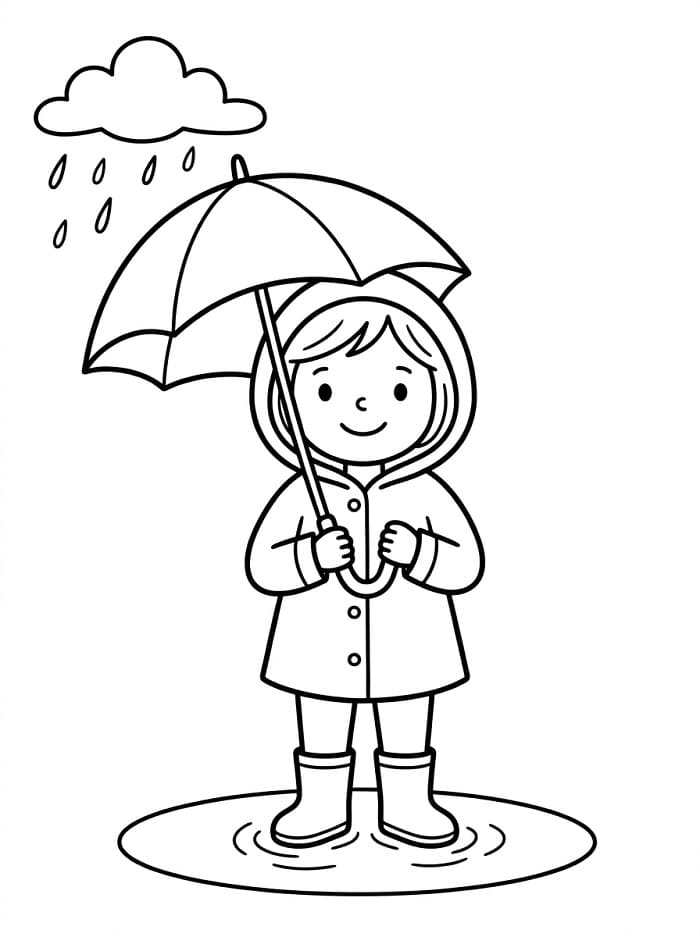 Imádnivaló lány és eső