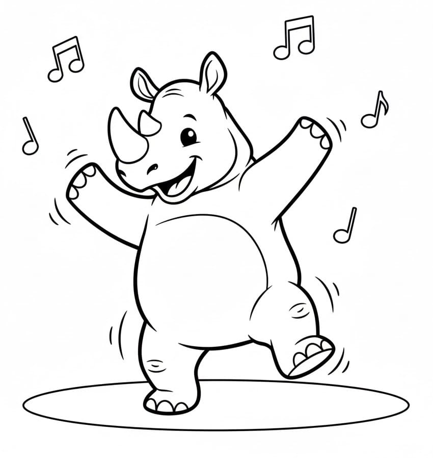 Orrszarvú Nyomtatható Gyerekeknek