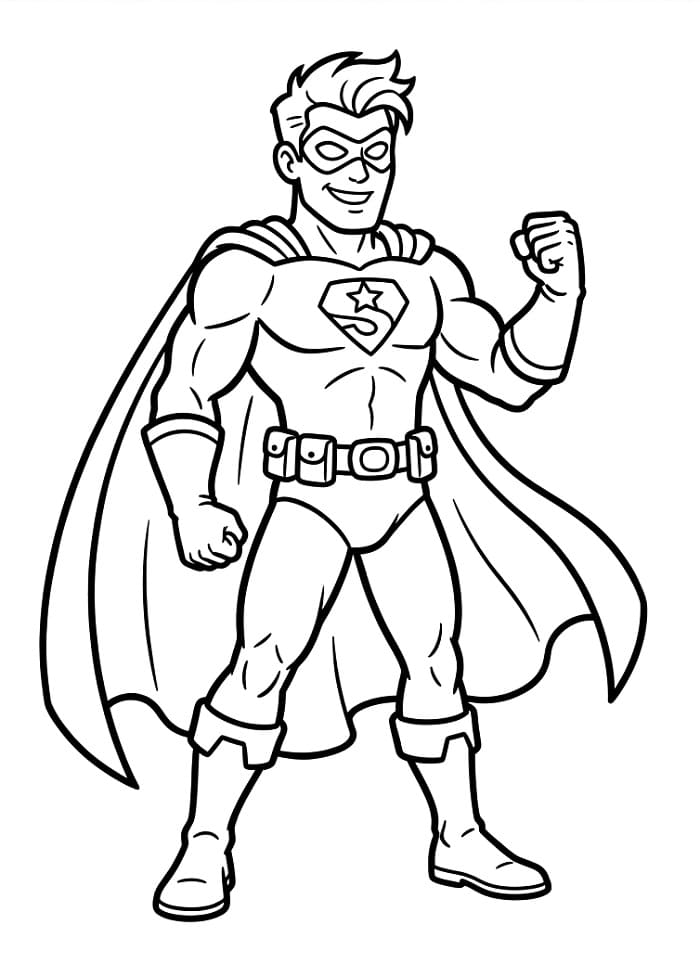 Szuperhős színező