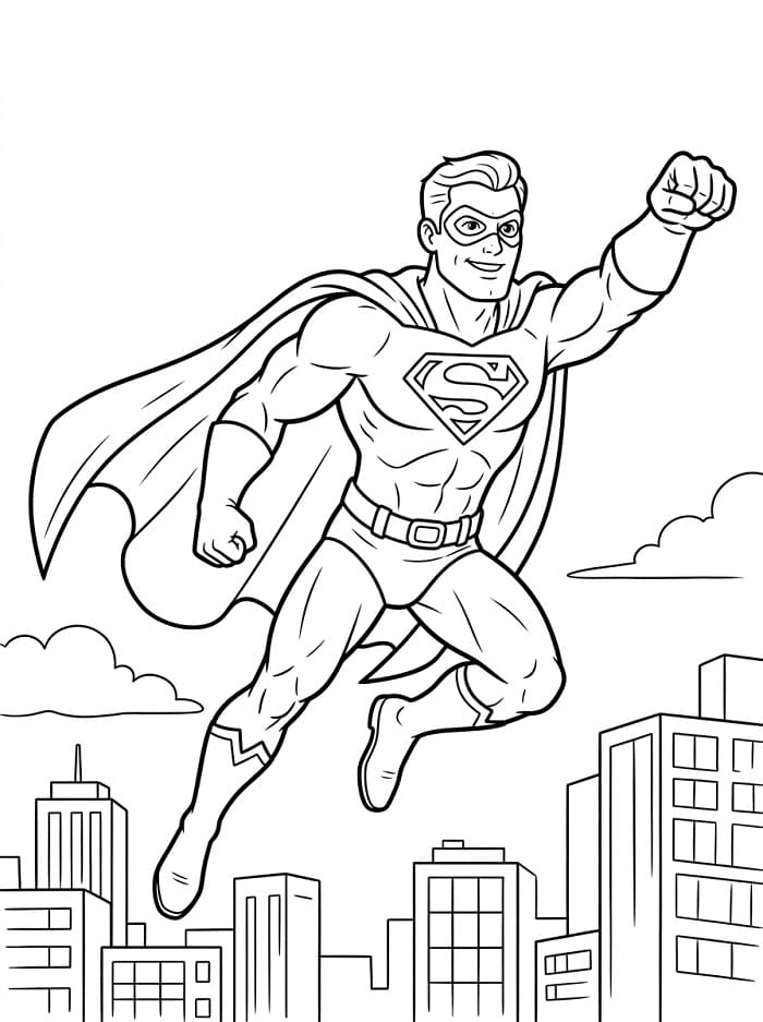 Szuperhős nyomtatható változat