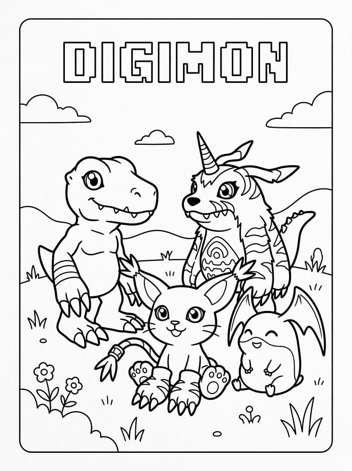 Digimon színező