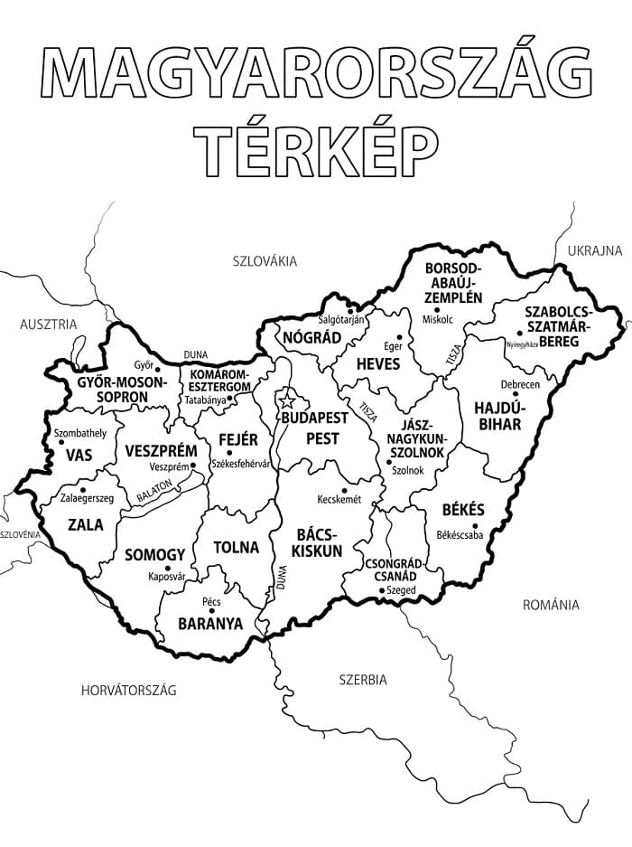 Alap Magyarország Térképe