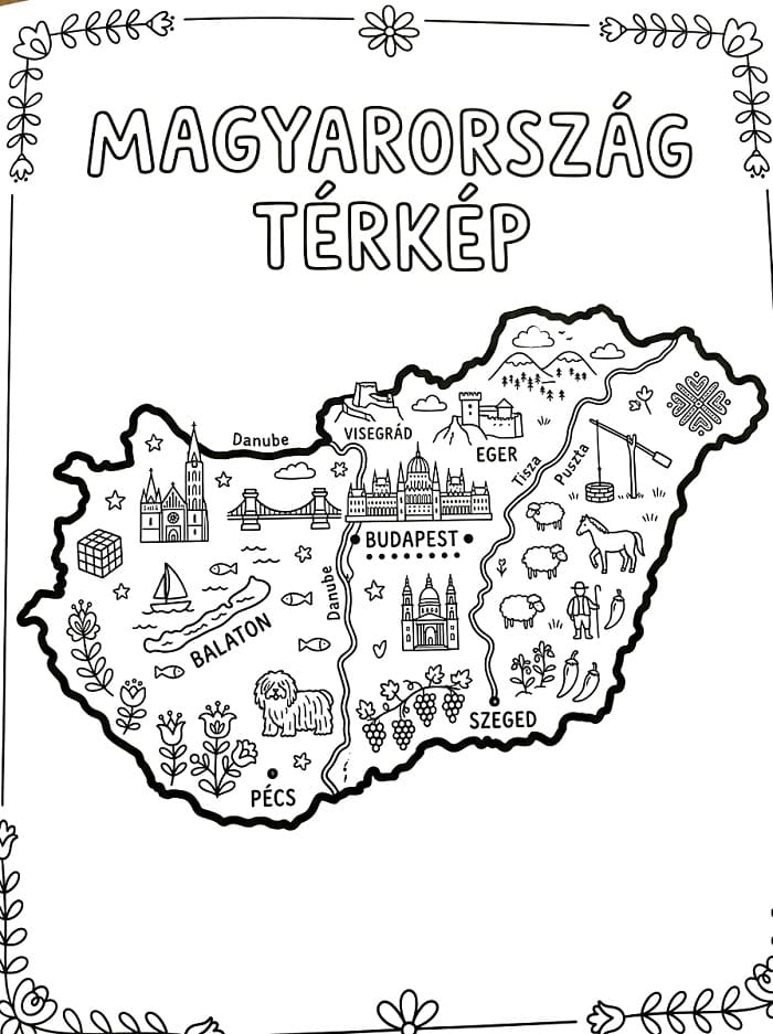 Ingyenes Nyomtatható Magyarország Térképe