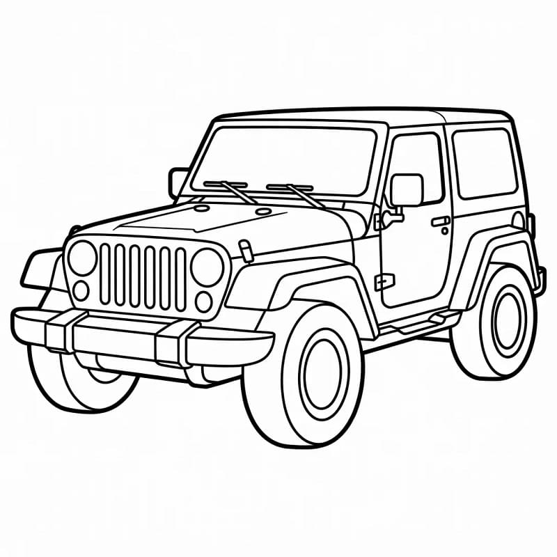 Jeep Nyomtatható Gyerekeknek