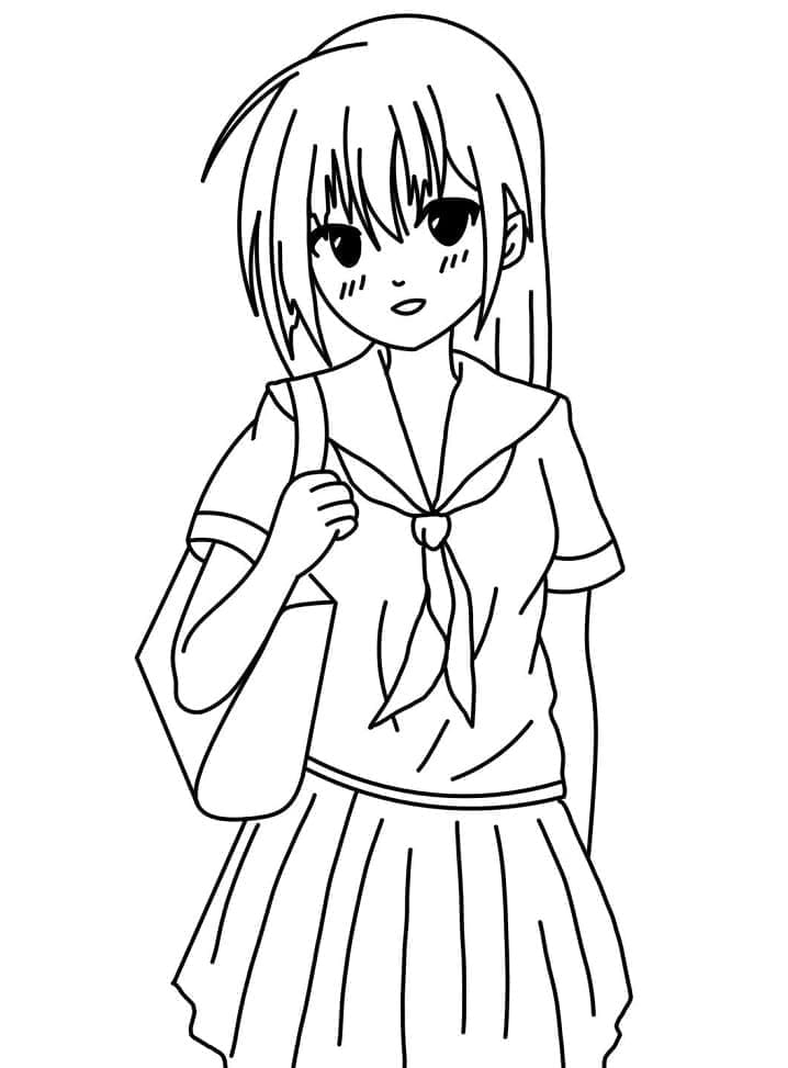 Nyomtatható Anime Lány Kép