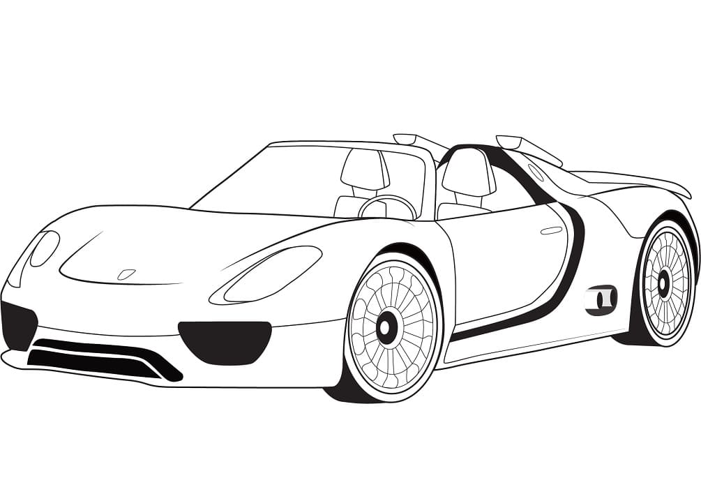 Nyomtatható Porsche Gyerekeknek