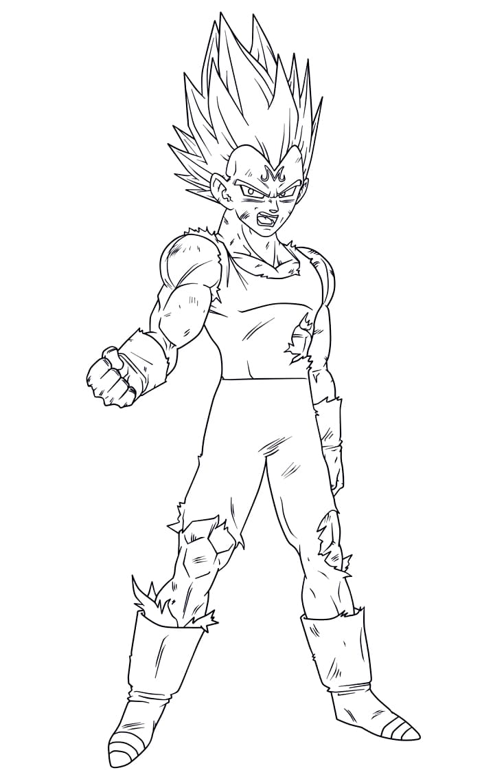Nyomtatható Vegeta Ingyenes