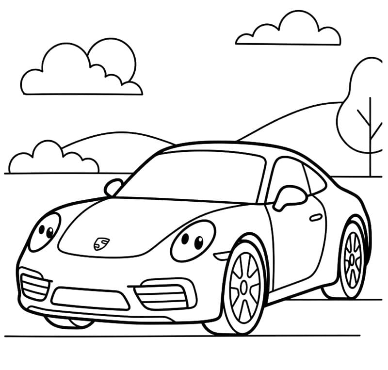 Porsche Nyomtatható Kép