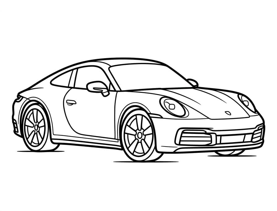 Porsche színező