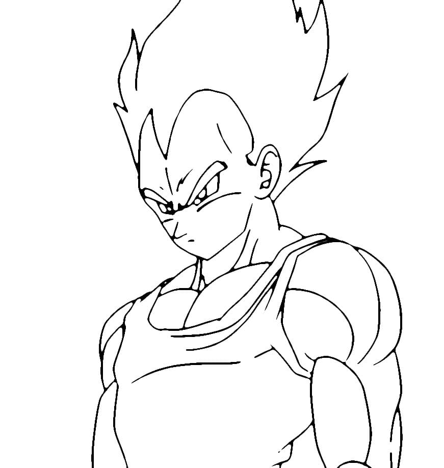 Vegeta Nyomtatható Gyerekeknek