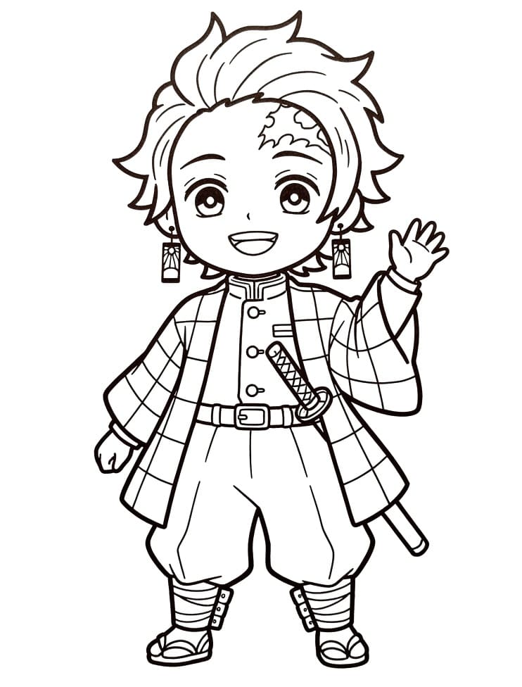 Tanjiro az anime Demon Slayerben