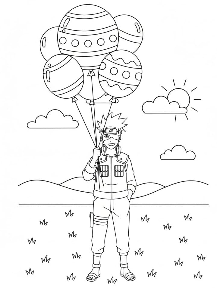 Kakashi Nyomtatható Gyerekeknek