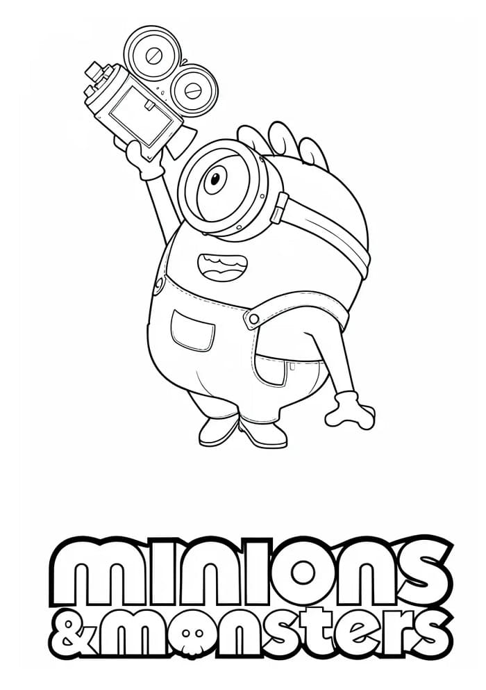 Minyonok és szörnyek színező
