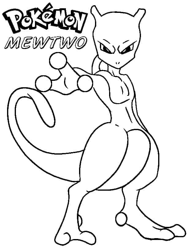 Nyomtatható Mewtwo