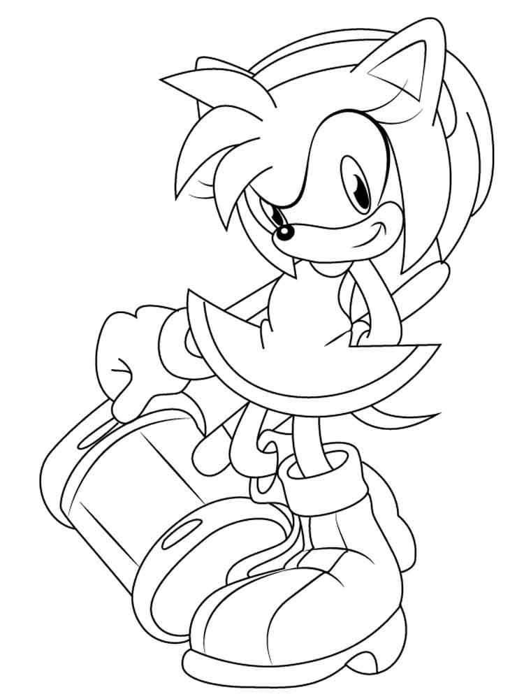 Amy Rose Nyomtatható Gyerekeknek