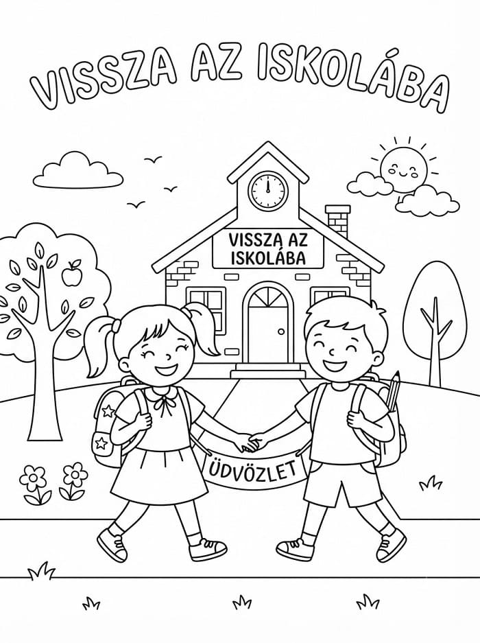 Gyerekek Vissza az iskolába