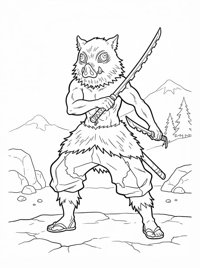 Inosuke Hashibira kardokkal